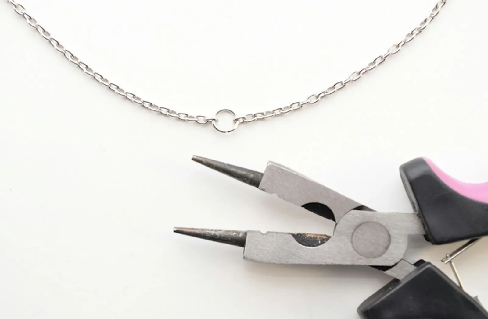 For longer chain necklaces, you can skip the jewelry clasp.