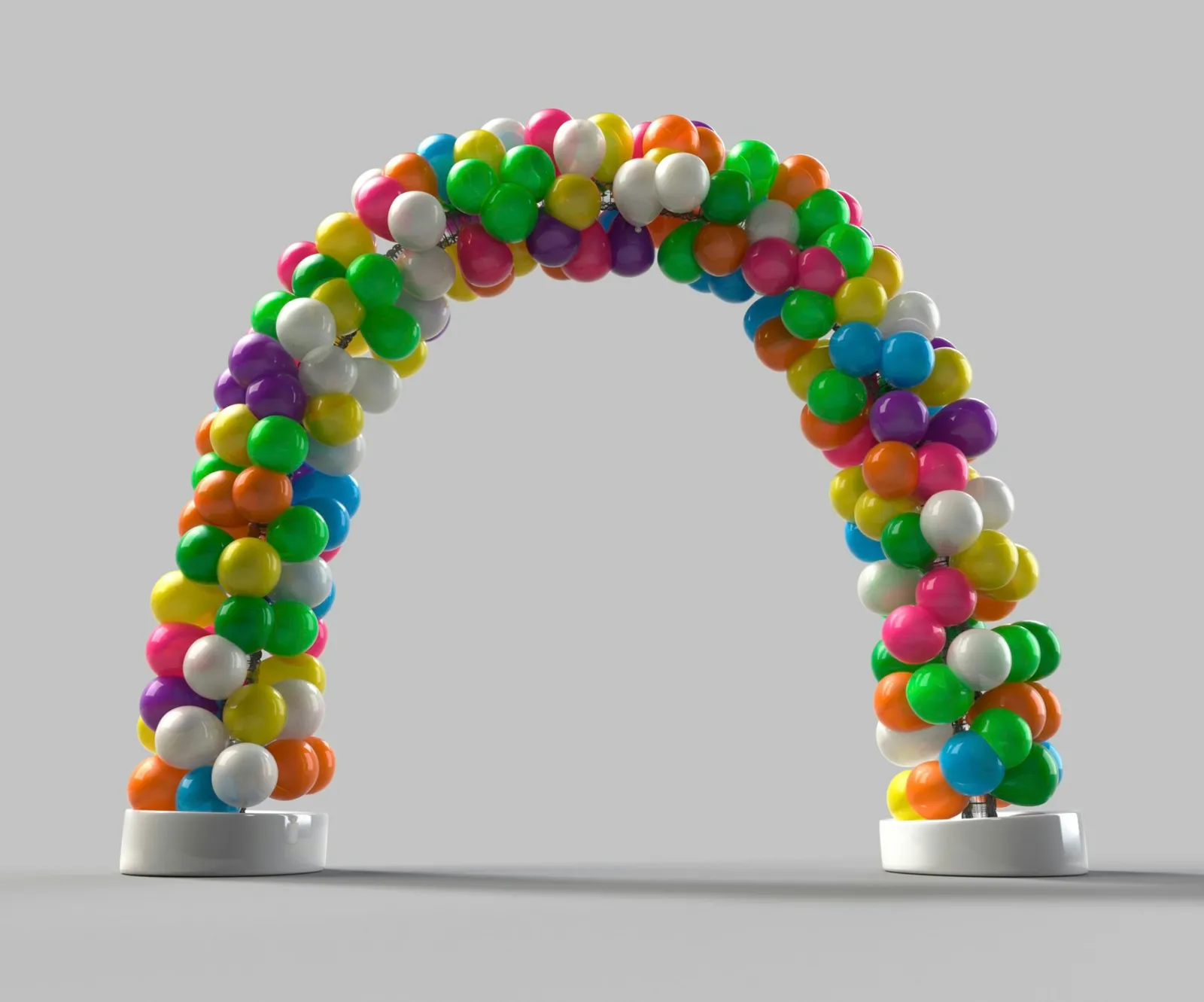 Rainbow color Balloon arch decoration
