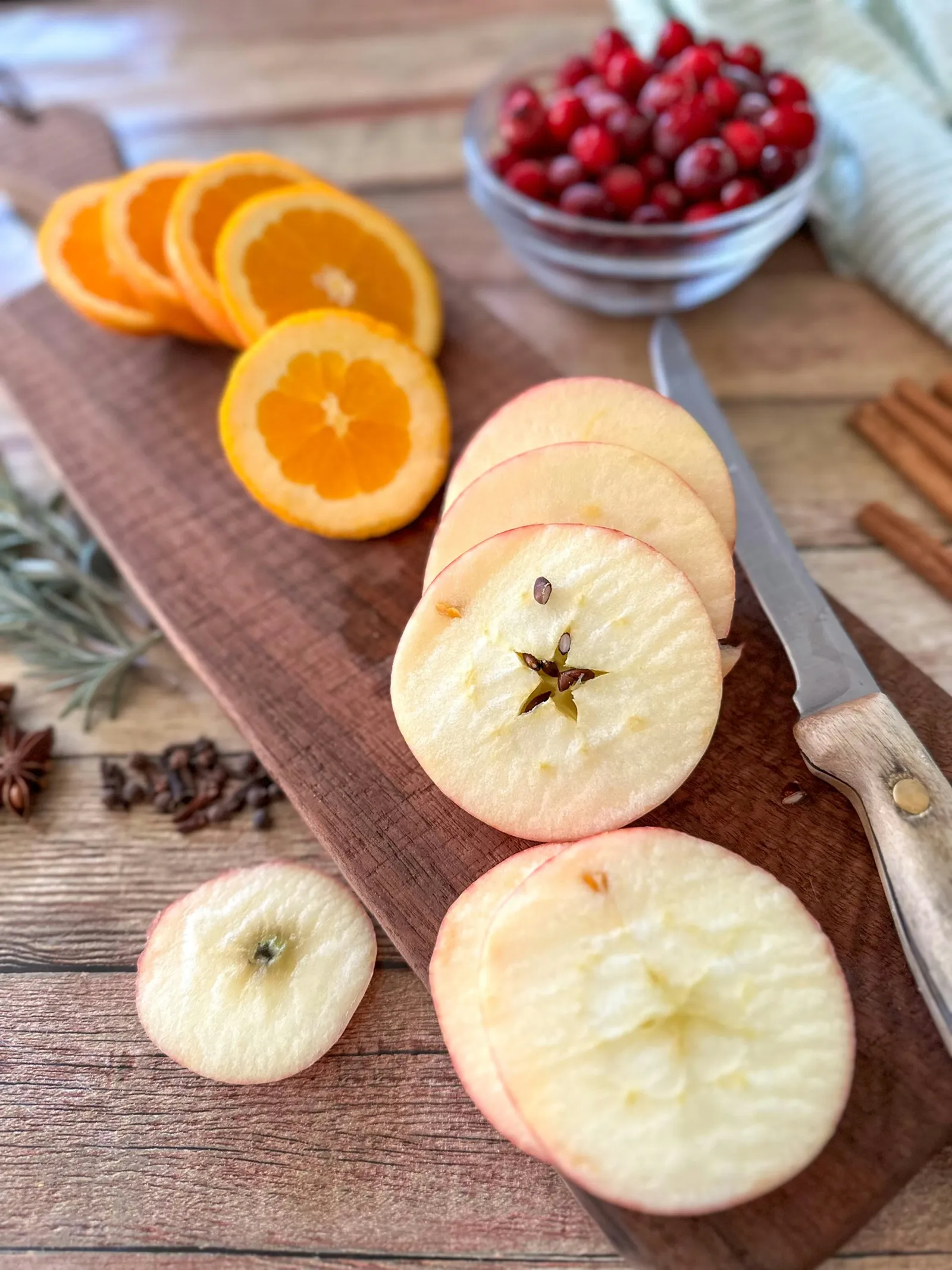 slice apples for simmer pot recipe