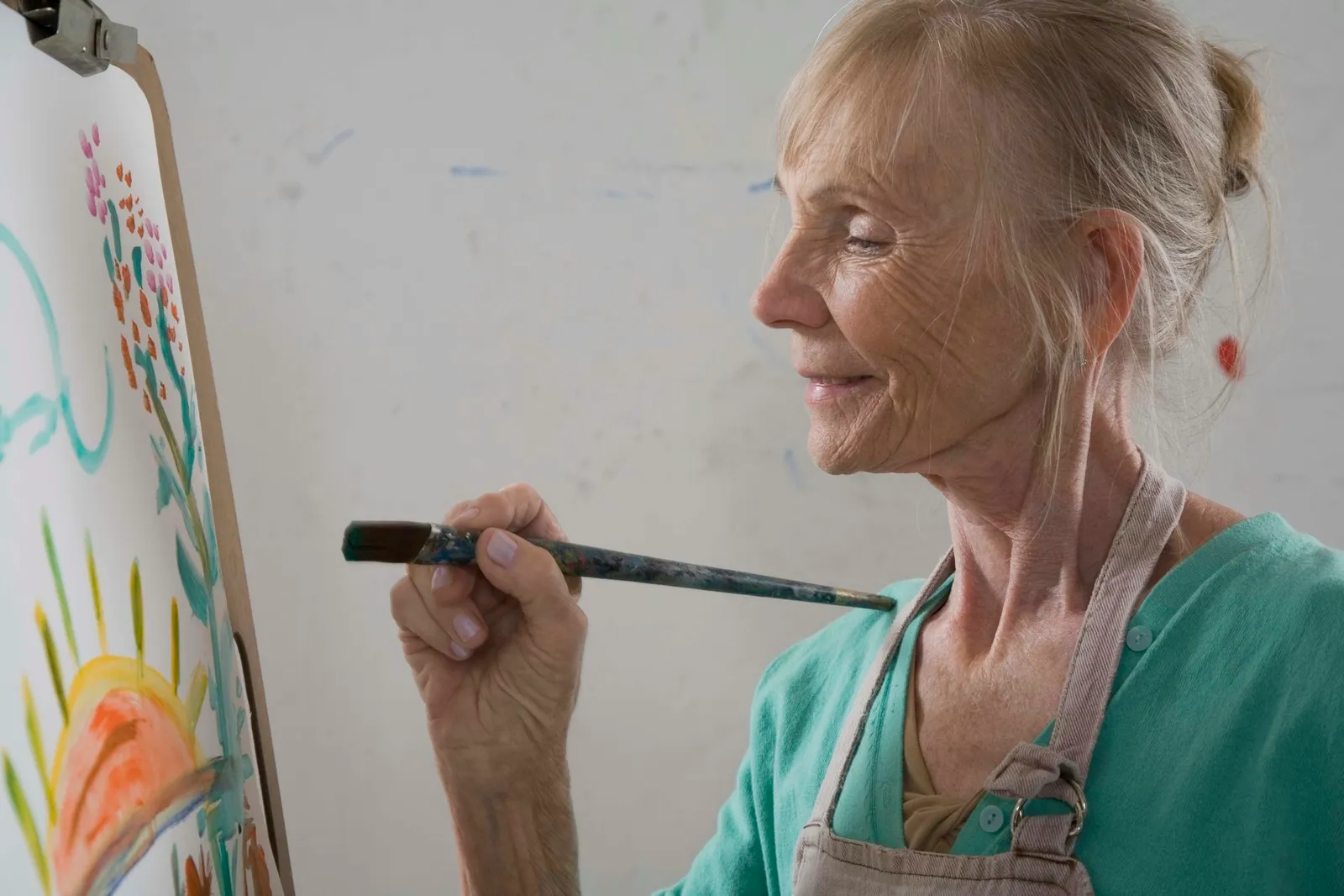 Woman painting