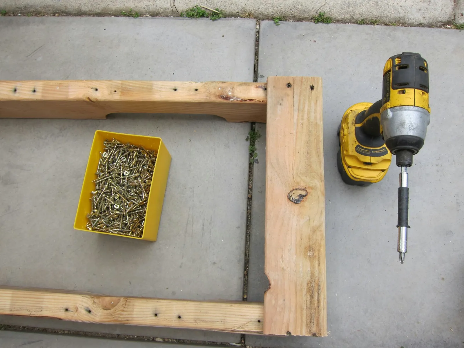 Start assembling bench