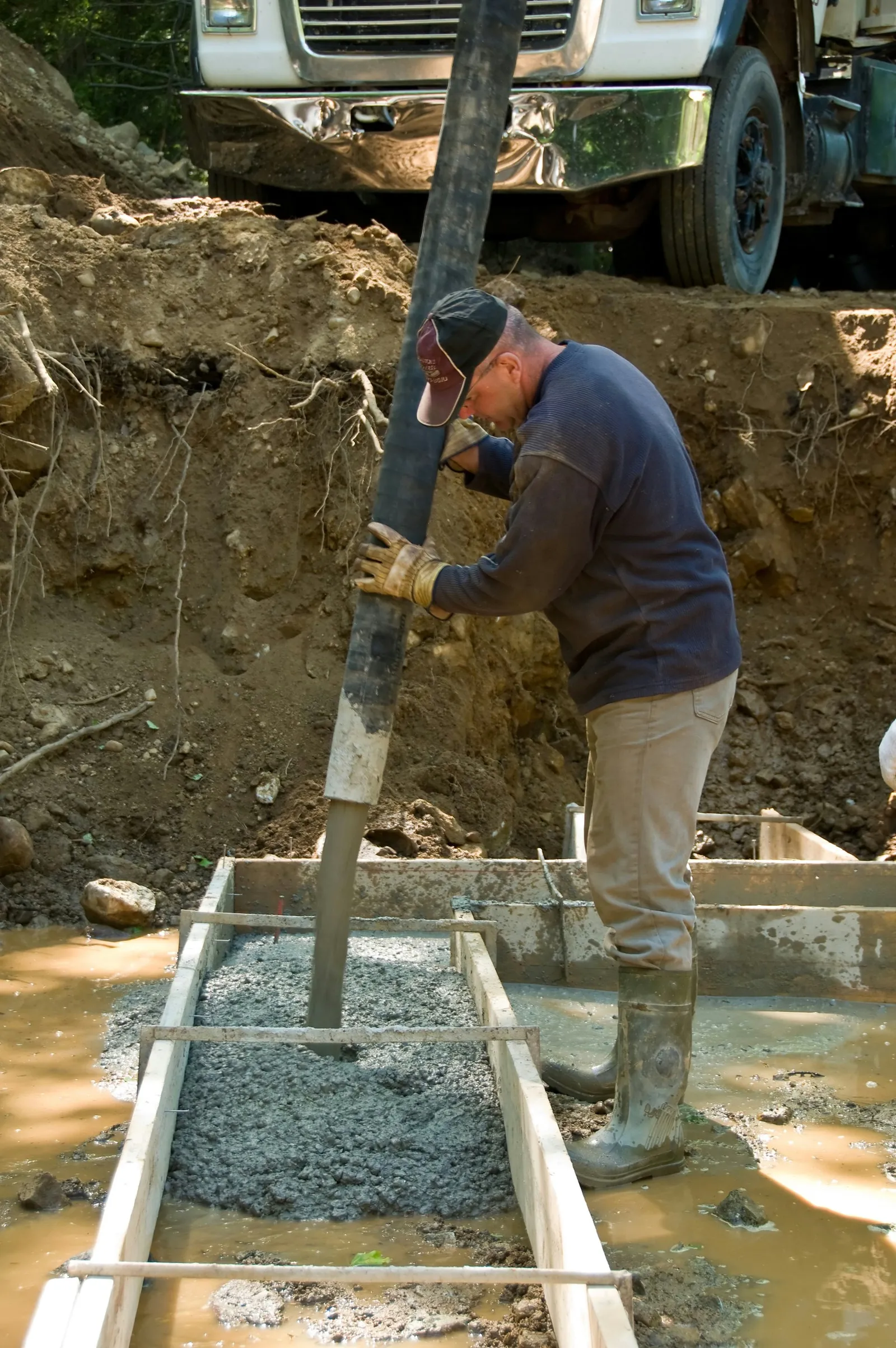 Building a Wooden Form for Concrete Footings