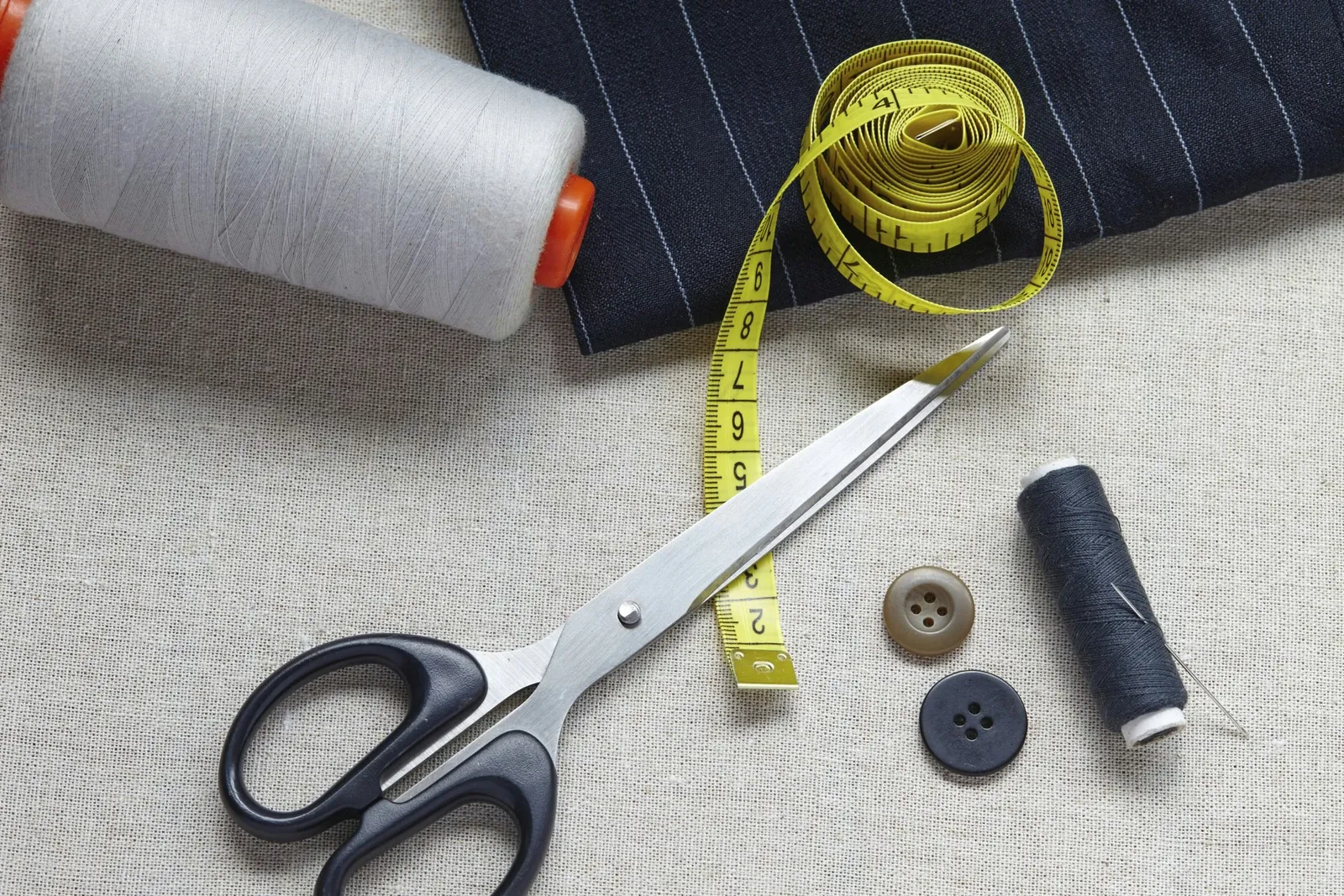 Still life photo of the sewing and handmade