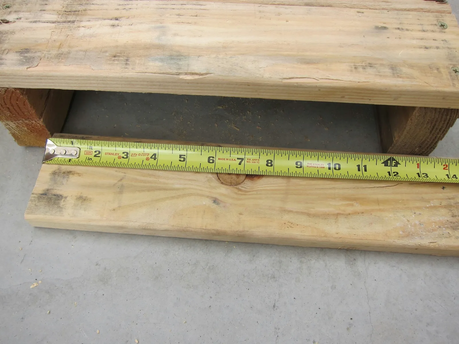 Cut two pieces of wood for side skirts