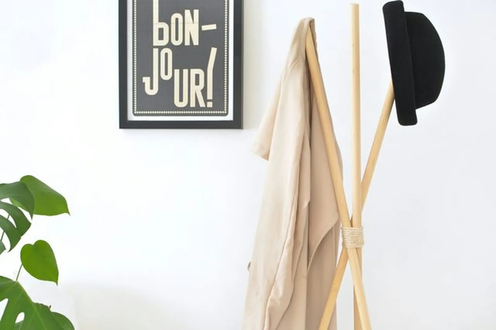 teepee hat and coat rack
