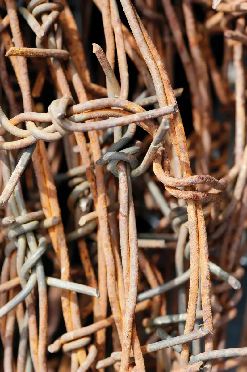 Constructing a Decorative Sphere from Barbed Wire