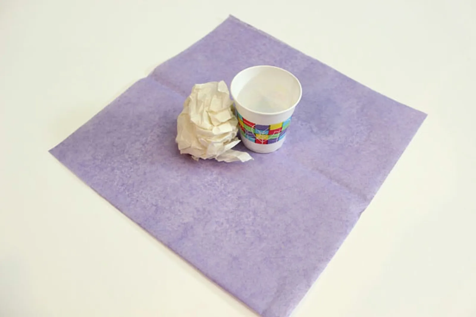 The small cup shown here is a bathroom cup used in dispensers.