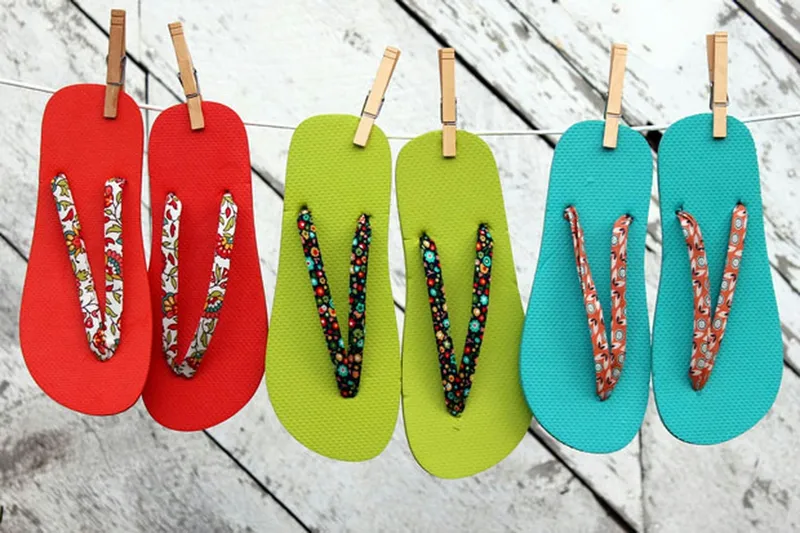 How to Customize Flip Flops With Bias Tape
