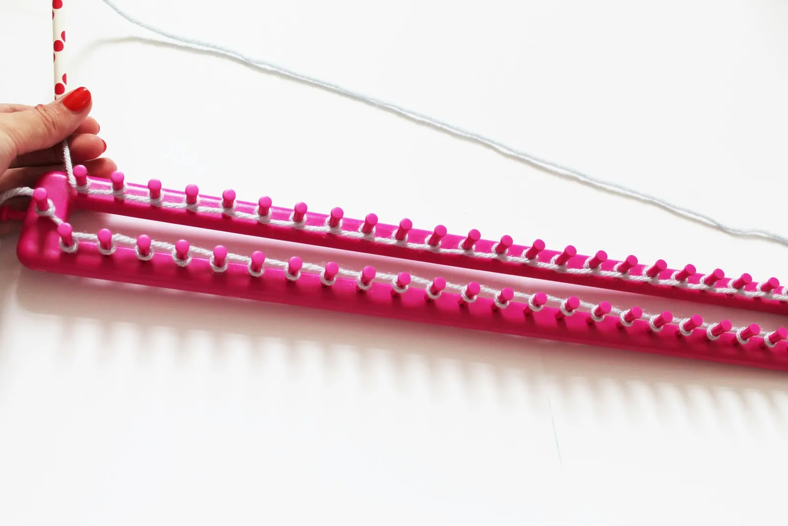 Wrapped pegs.
